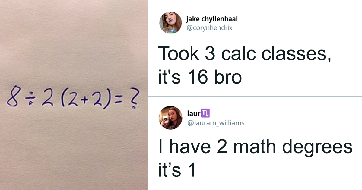 Simple Math Equation Goes Viral Since People Can’t Agree On A Single Answer