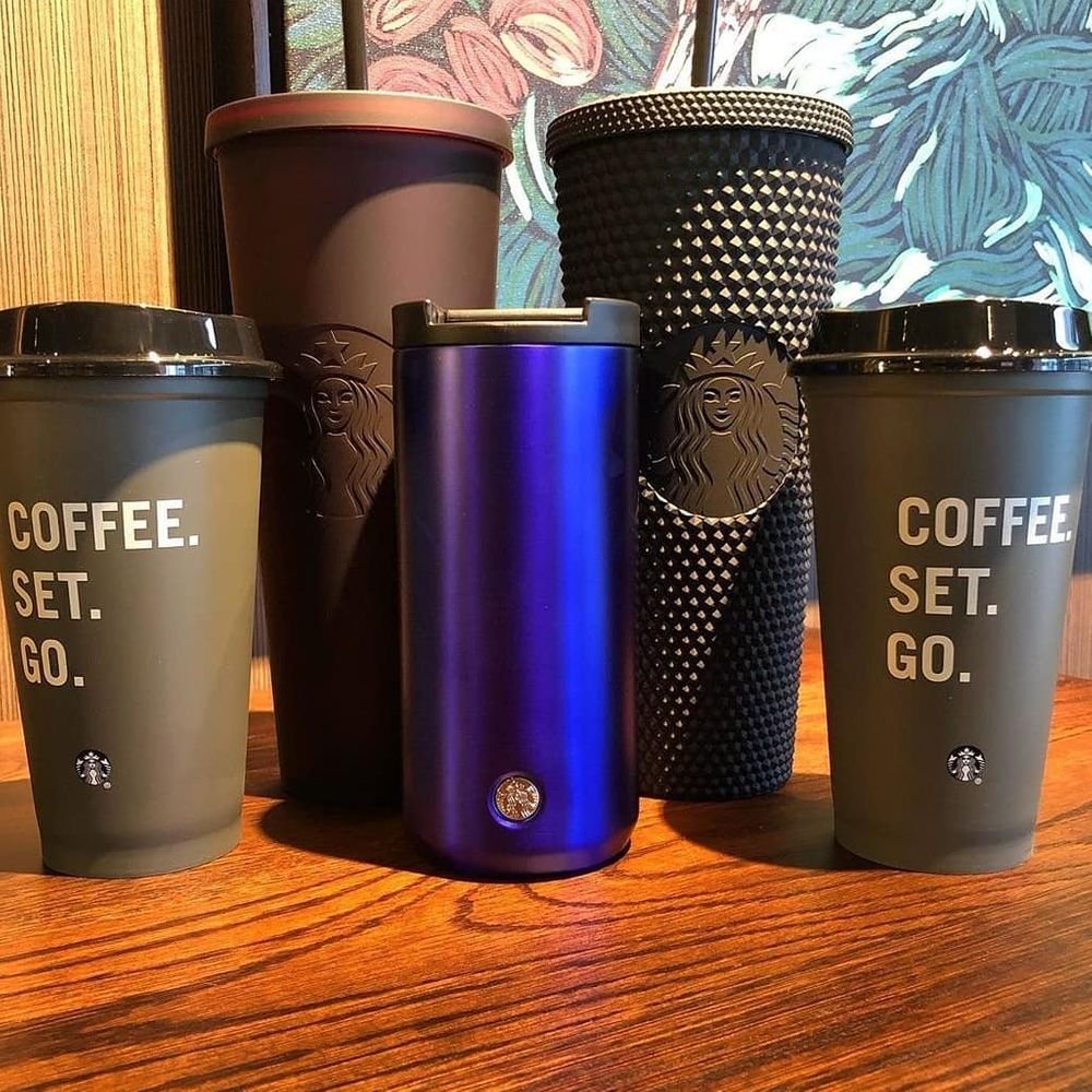 Starbucks Has A New Nonglossy Black Speckled Tumbler That Will Make You