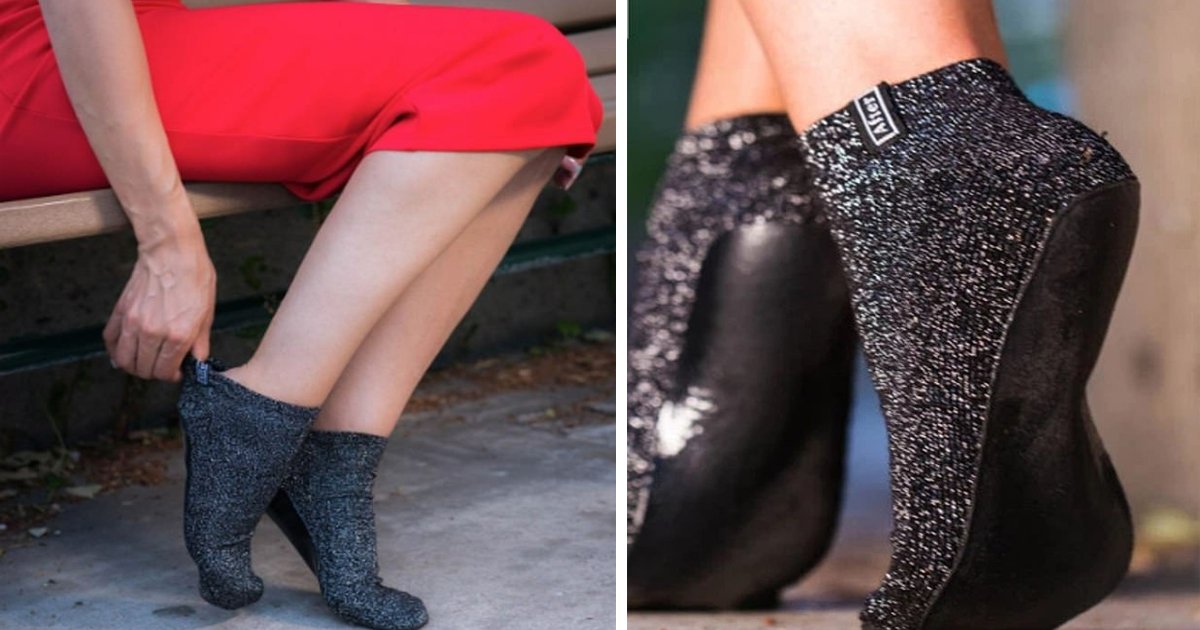 New Protective Socks With A Reinforced Sole Can Be Slipped On After Dancing In Heels