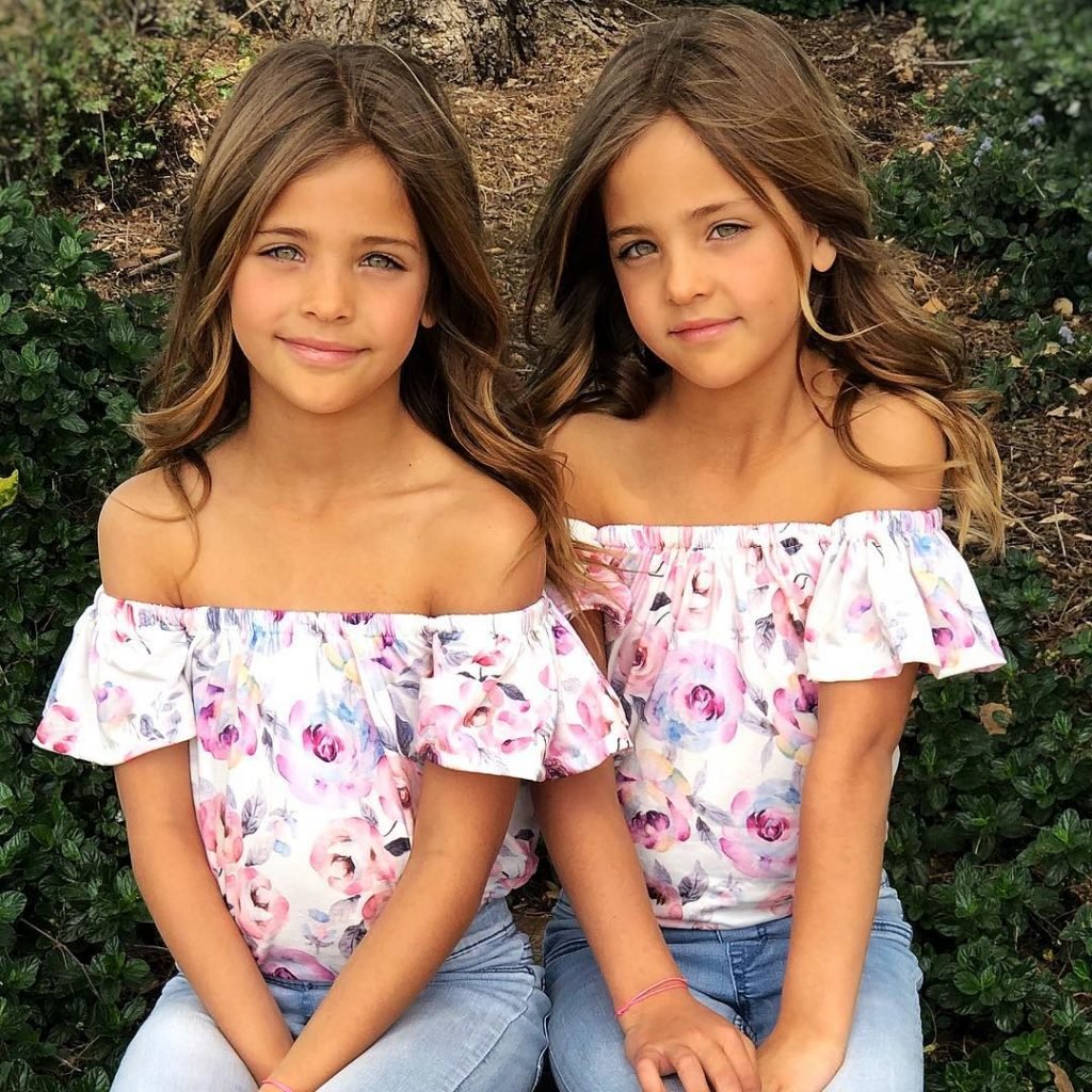 Identical 9YearOld Twin Sisters Are Dubbed 'Most