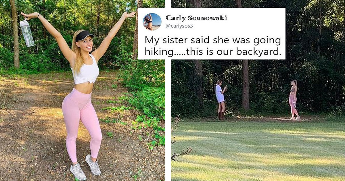 College Student Calls Out Sister For Posting Fake Instagram Hiking Photos